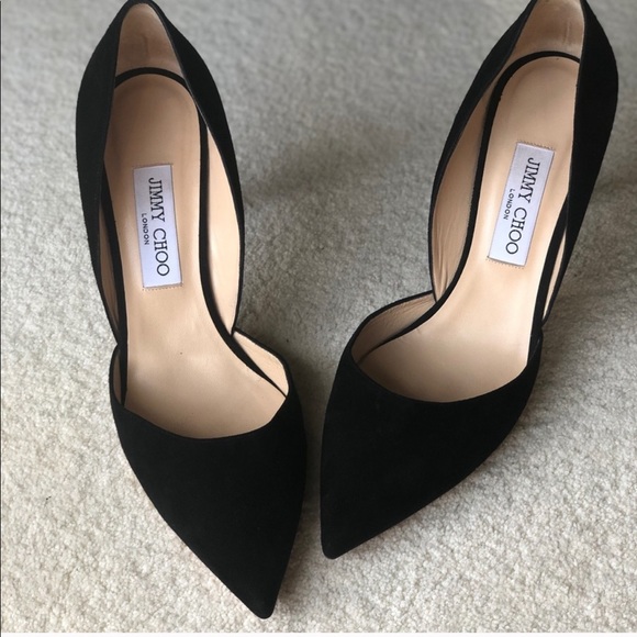 Jimmy Choo Shoes - Jimmy Choo Classic Pointy Toe Pumps (black suede)